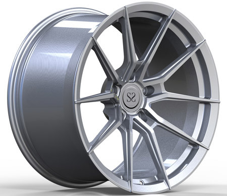 1-Piece Matte Silver 20inch Alloy Rims For Porsche 911 Car Wheels Forged Center Blanks