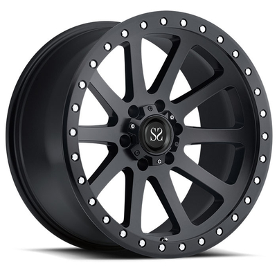 Custom 20 22 24 Inch Heavy Duty  6 X 139.7  5 X 150  5 X 127 Matt Black 4 X 4 Forged Off Road Wheels
