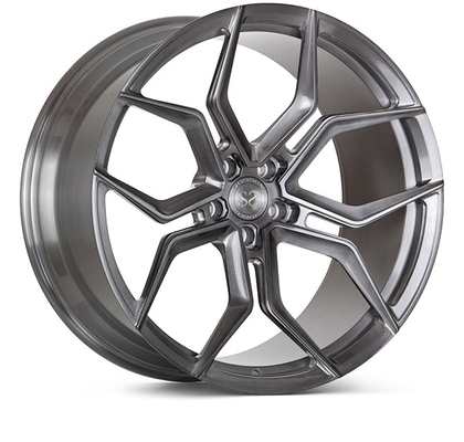 Chrome Polished Brushed 1 Piece Forged Wheels Deep Concave Deep Dish