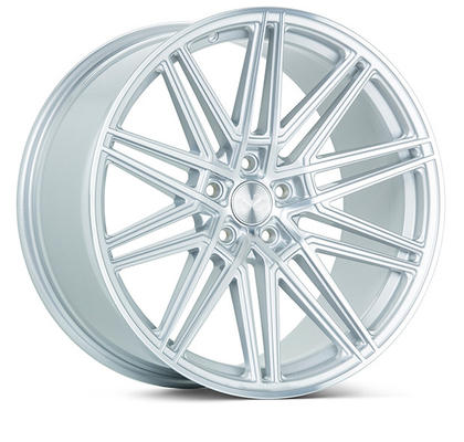 Hyper Silver Painted Monoblock 1 Piece Forged Aluminum Car Wheels Rims