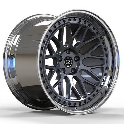 Mercedes-Benz  AMG S63  5X112 Custom Polish 2-PC Forged Alloy Rims With 5x112 Staggered 20 21 and 22 inches