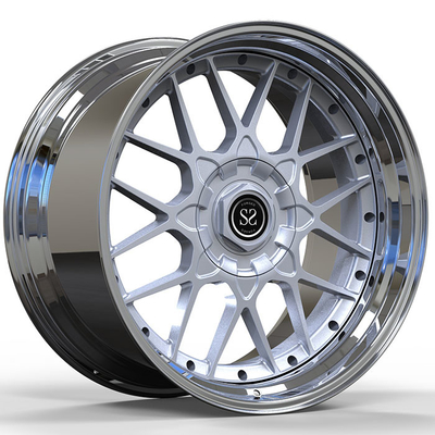 Oem Super Concave 2-Piece Forged Wheels Elegant Shiny Finish 5x114.3