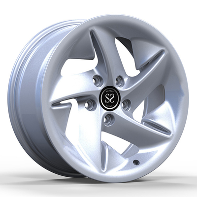 6061-T6 1 Piece Forged Wheels Rims With 5x112 PCD Pattern Finish Silver